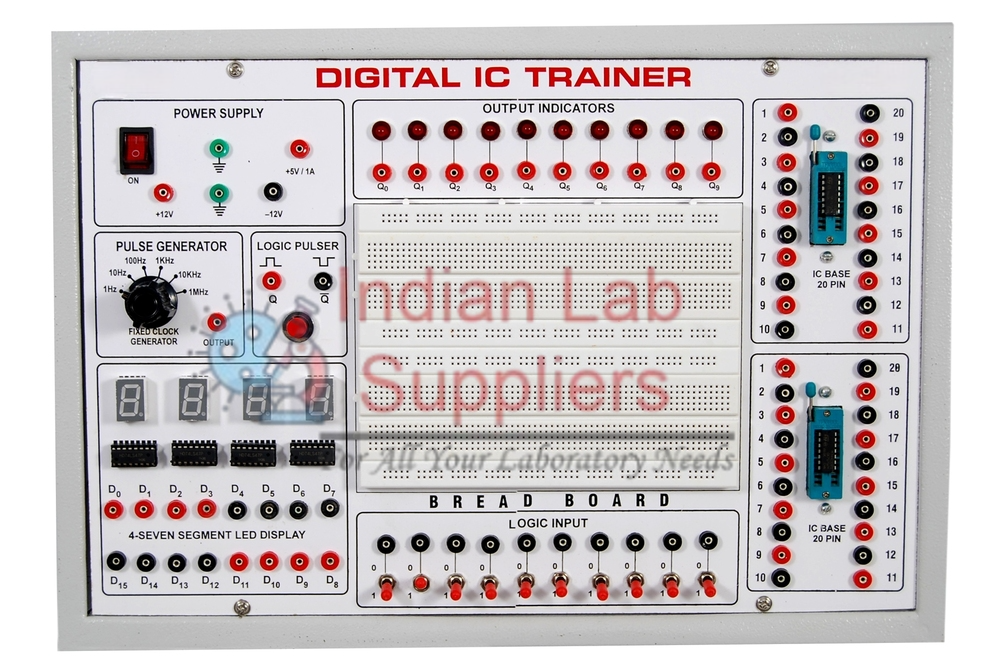 DigitaL IC Trainer with Digital Voltmeter